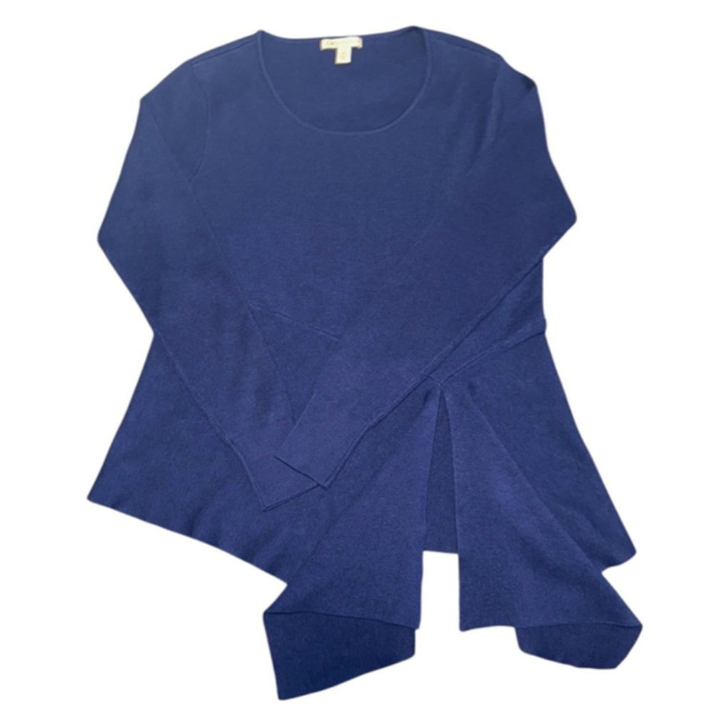 Women's Cato Blue Sweater Blouse, Medium